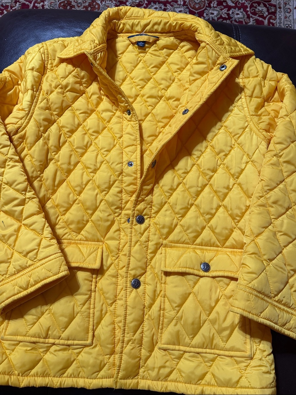 Brooks Brothers Yellow Quilted Kids' Puffer Jacket
